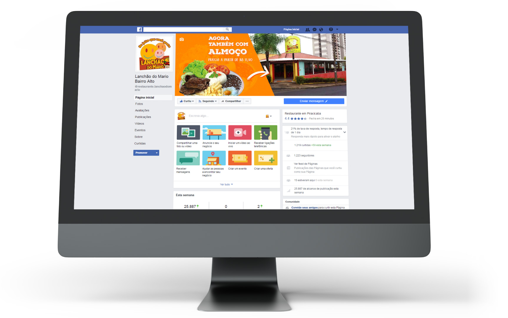 Logotipo Lanchão do Mário