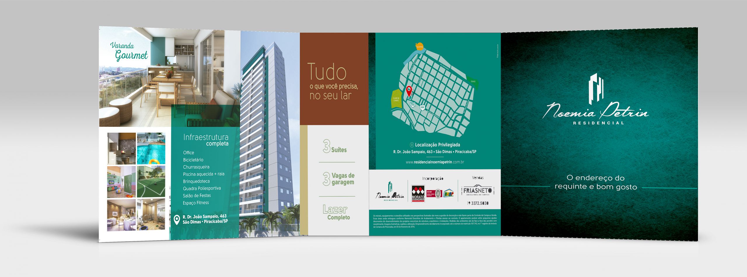 Logotipo Trifólio Residencial Noemia Petrin