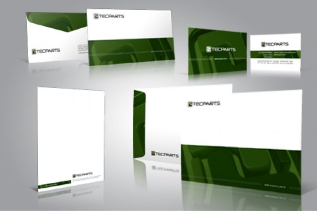 Logotipo Tecparts – Papelaria