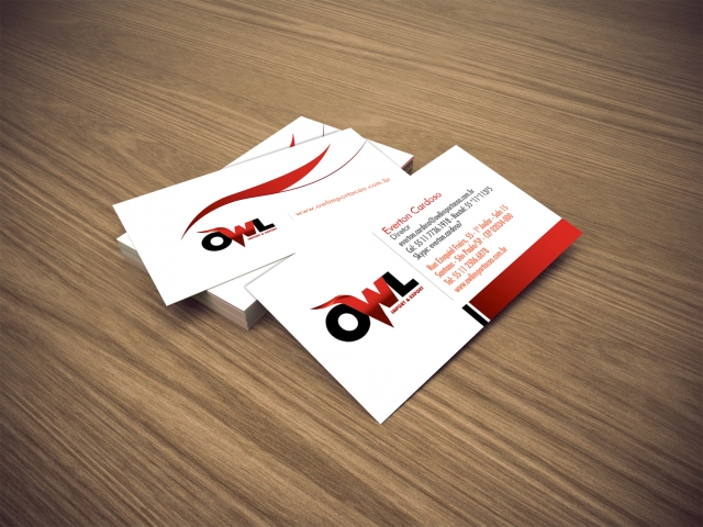 Logotipo Cartão de Visita OWL Import & Export