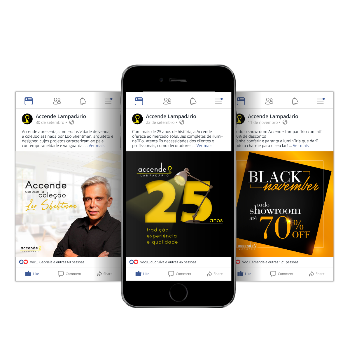 Logotipo Accende Lampadário