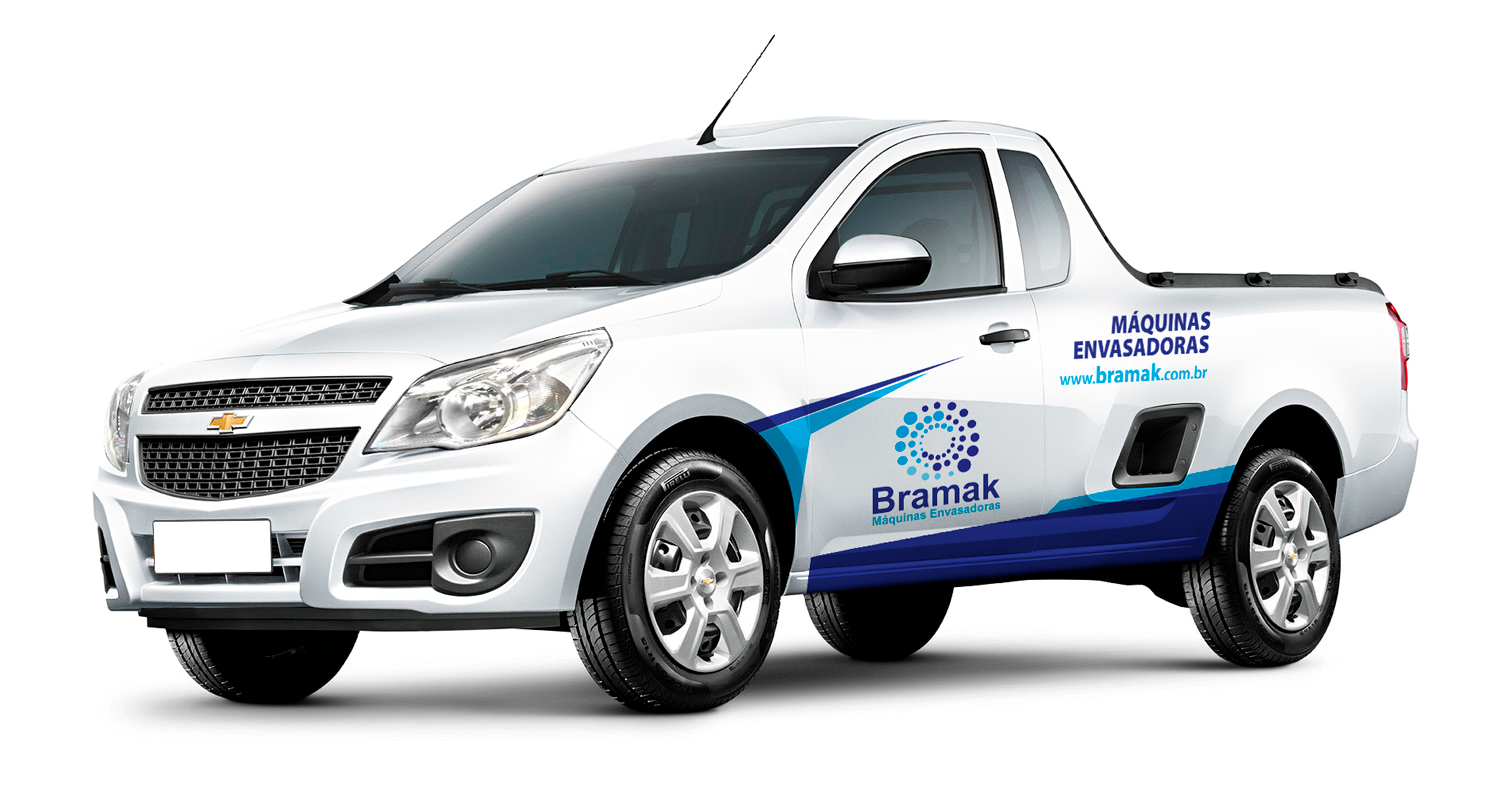 Logotipo Adesivação de Frota Bramak