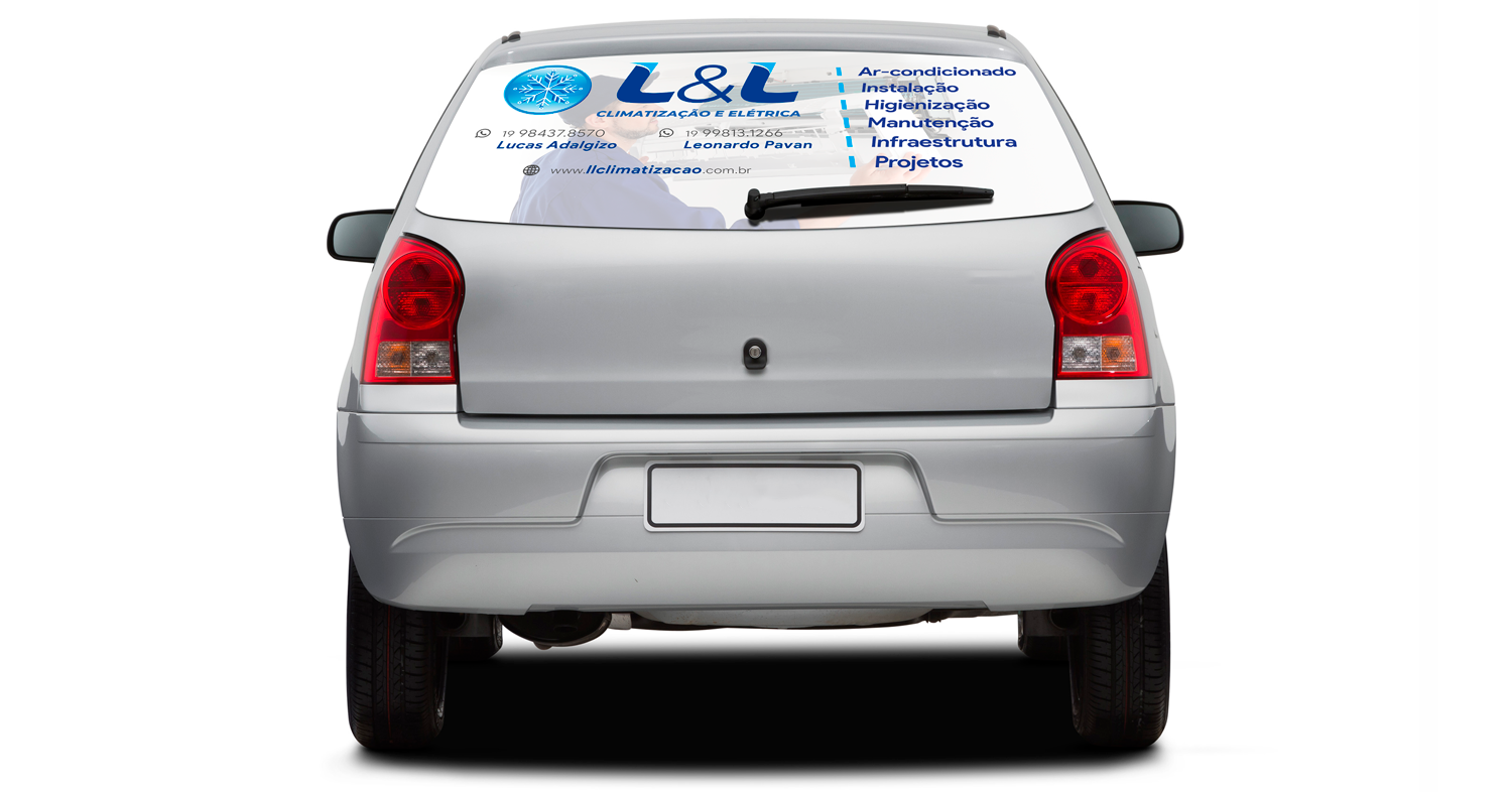 Logotipo Adesivação de Frota L&L